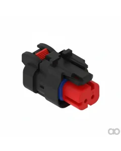 John Deere - 57M9772 - Red Electrical Connector Housing, 2 Cavities