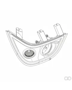 John Deere - AL209453 - Right Side Headlight Bezel