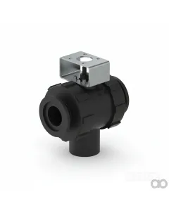 John Deere - AN206185 - 2 Way Ball Cock Valve, 1.5 Inch Flange