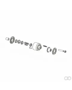 John Deere - AR73212 - Front Wheel Drive Motor Cylinder Block