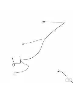 John Deere - AXE19086 - Rear Hood Wiring Harness