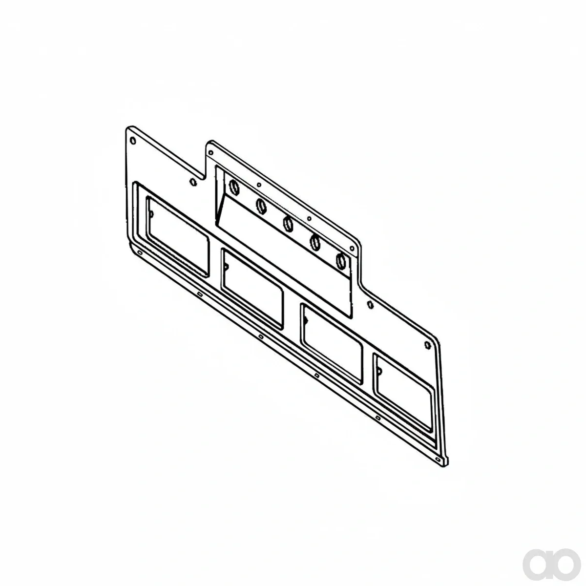 John Deere - H121828 - Air Louver and Panel Bezel