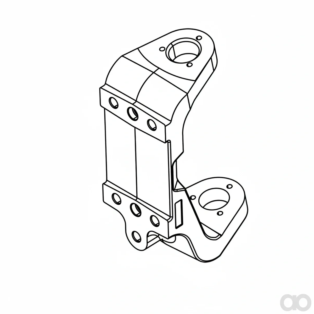 John Deere - H208344 - Rear Axle Spindle Yoke