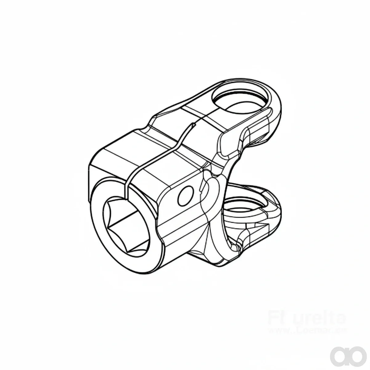 John Deere - H237117 - Universal Joint Yoke
