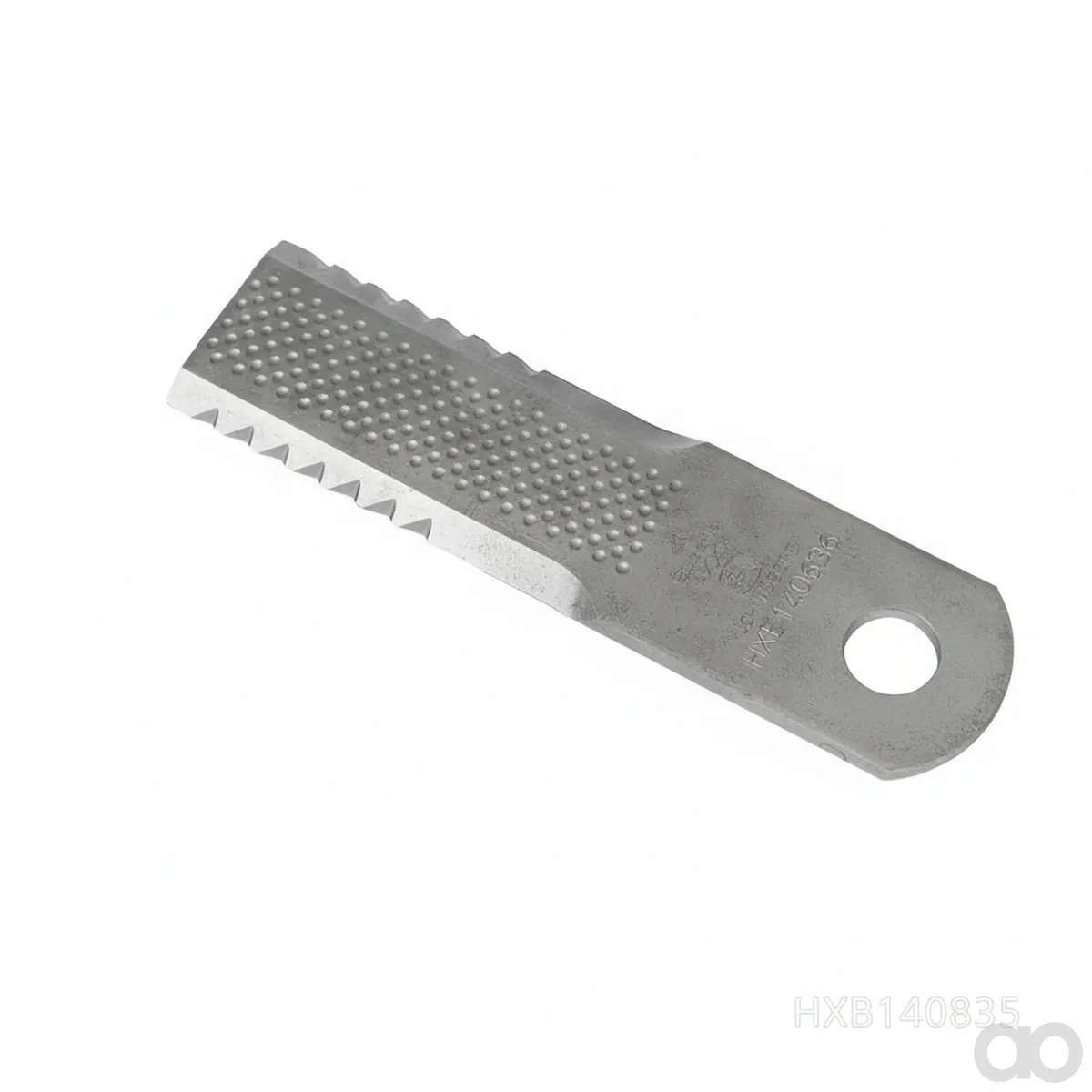 John Deere - HXE140636 - Serrated Back Coated Knife with Dimple, 5 mm Thickness