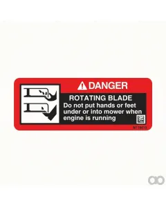 John Deere - M118610 - Safety Sign, English
