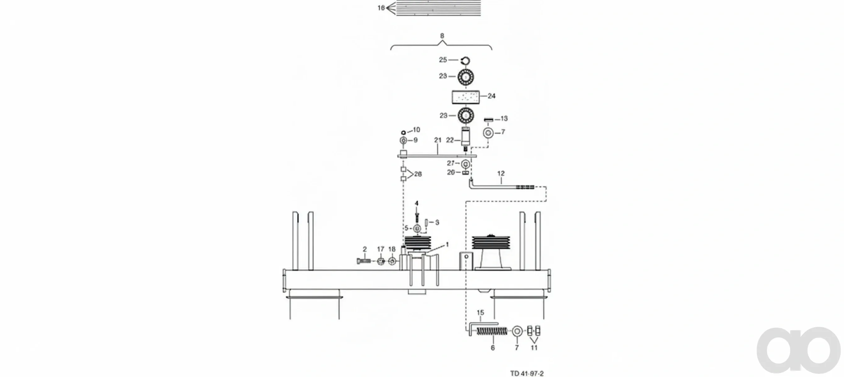 Pöttinger-00624119 - Tensioning roller Ø 147 mm PA 6