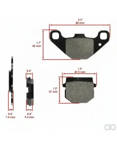 Polaris - 0454293 - Pad-Brake, 05 Phoenix