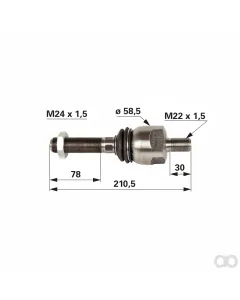 Prillinger - 00110717 - Axial Joint M24x1.5 / M22x