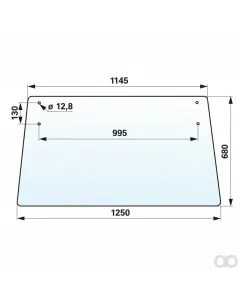 Prillinger - 00114046 - Rear Window Top Clear Instead Of