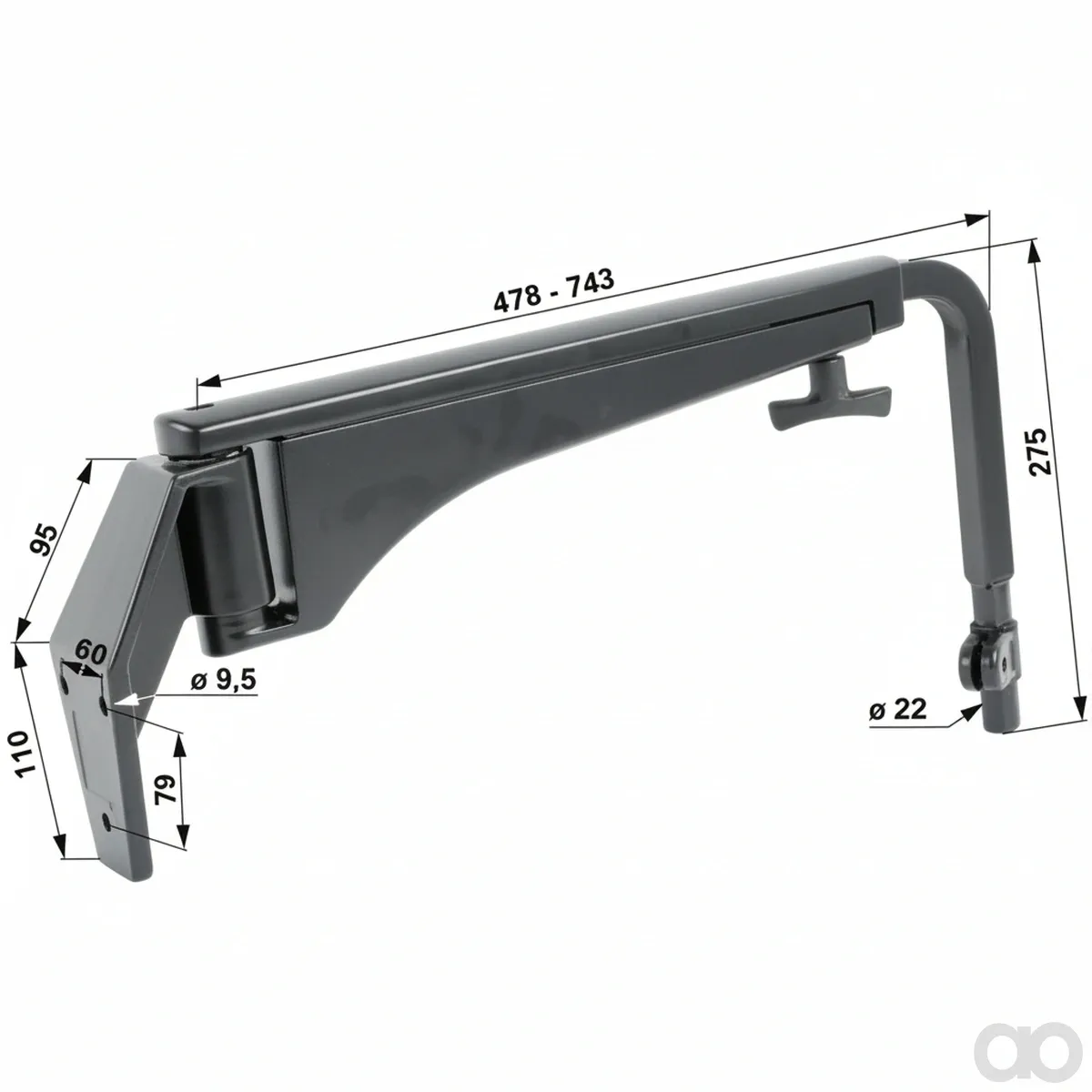Prillinger - 00116425 - Telescopic Mirror Holder