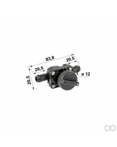 Prillinger - 00118516 - Shut-Off Valve for Heating, Replacement