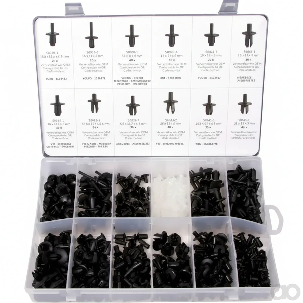 Prillinger - 00118825 - Assortment Push-In Rivets S8040