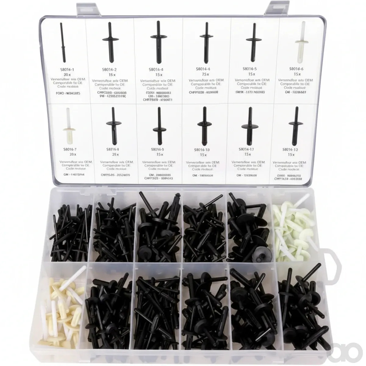 Prillinger - 00118838 - Assortment Plastic Rivets S80