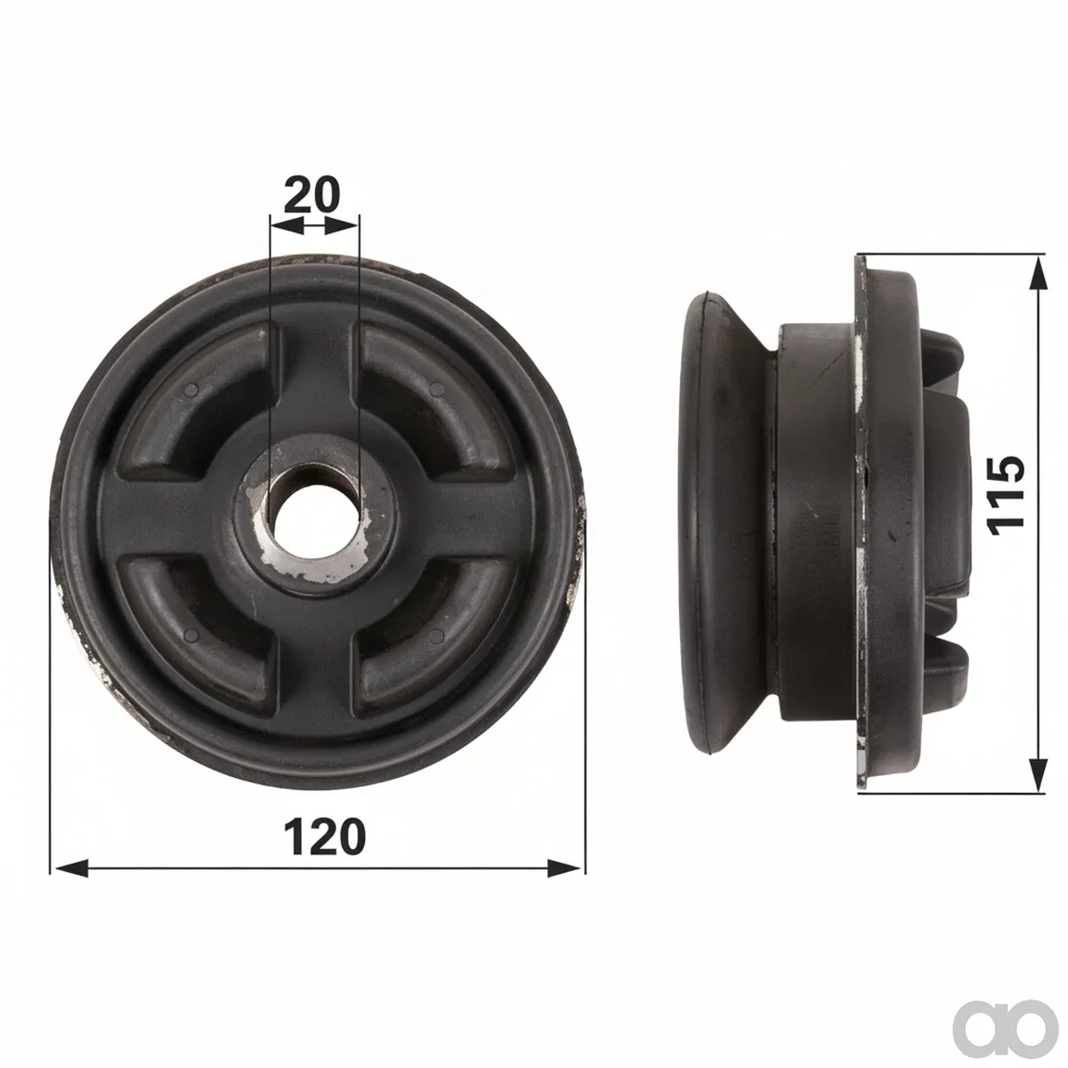 Prillinger - 00118902 - Cabin Mount Replacement for CNH