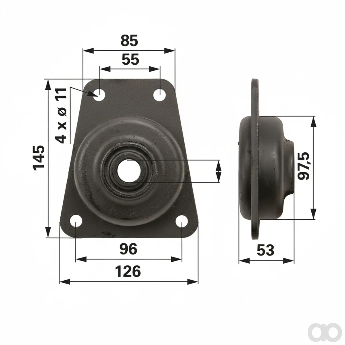 Prillinger - 00118904 - Cabin Mount Replacement for Steyr