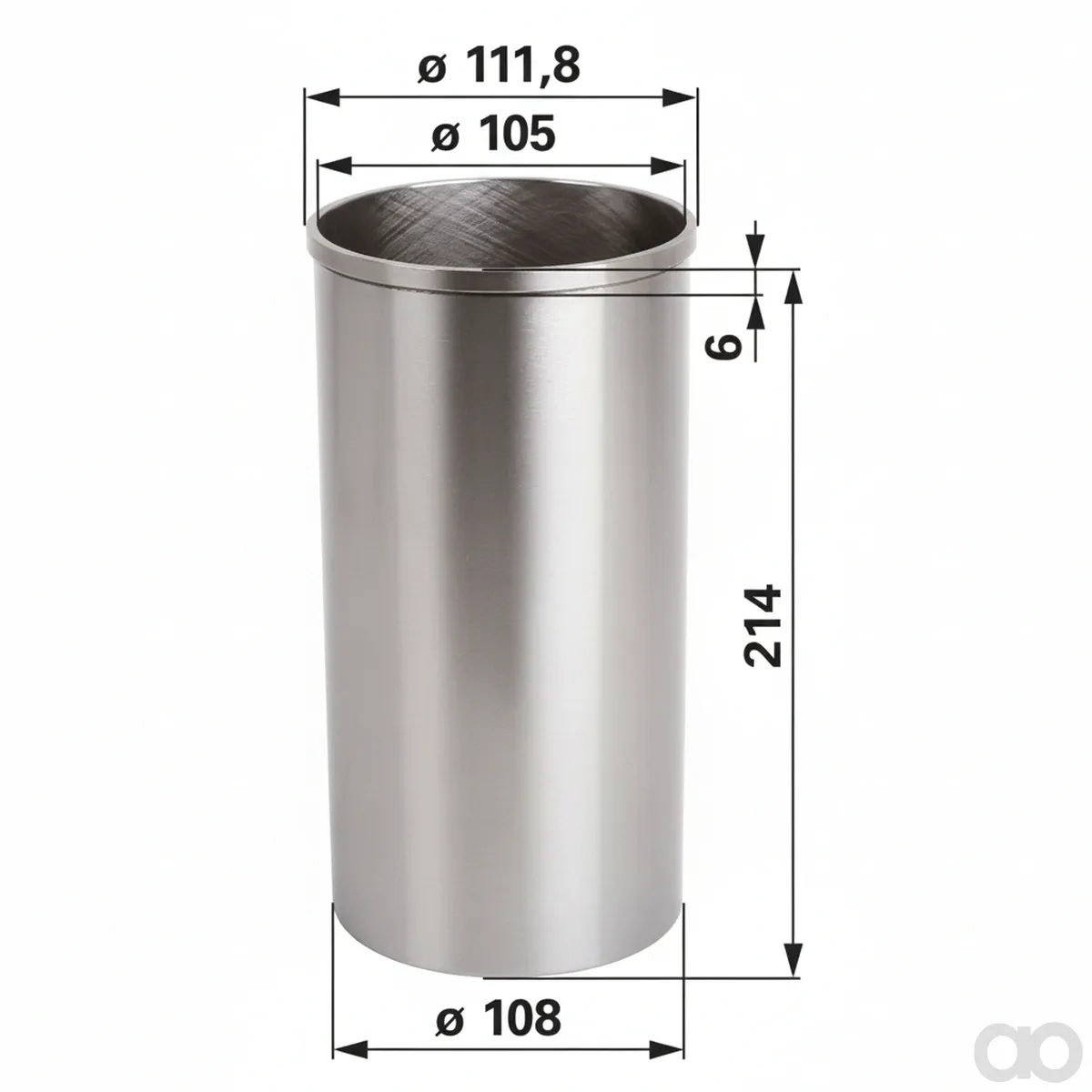 Prillinger - 00121510 - Cylinder Liner MWM Engine D226