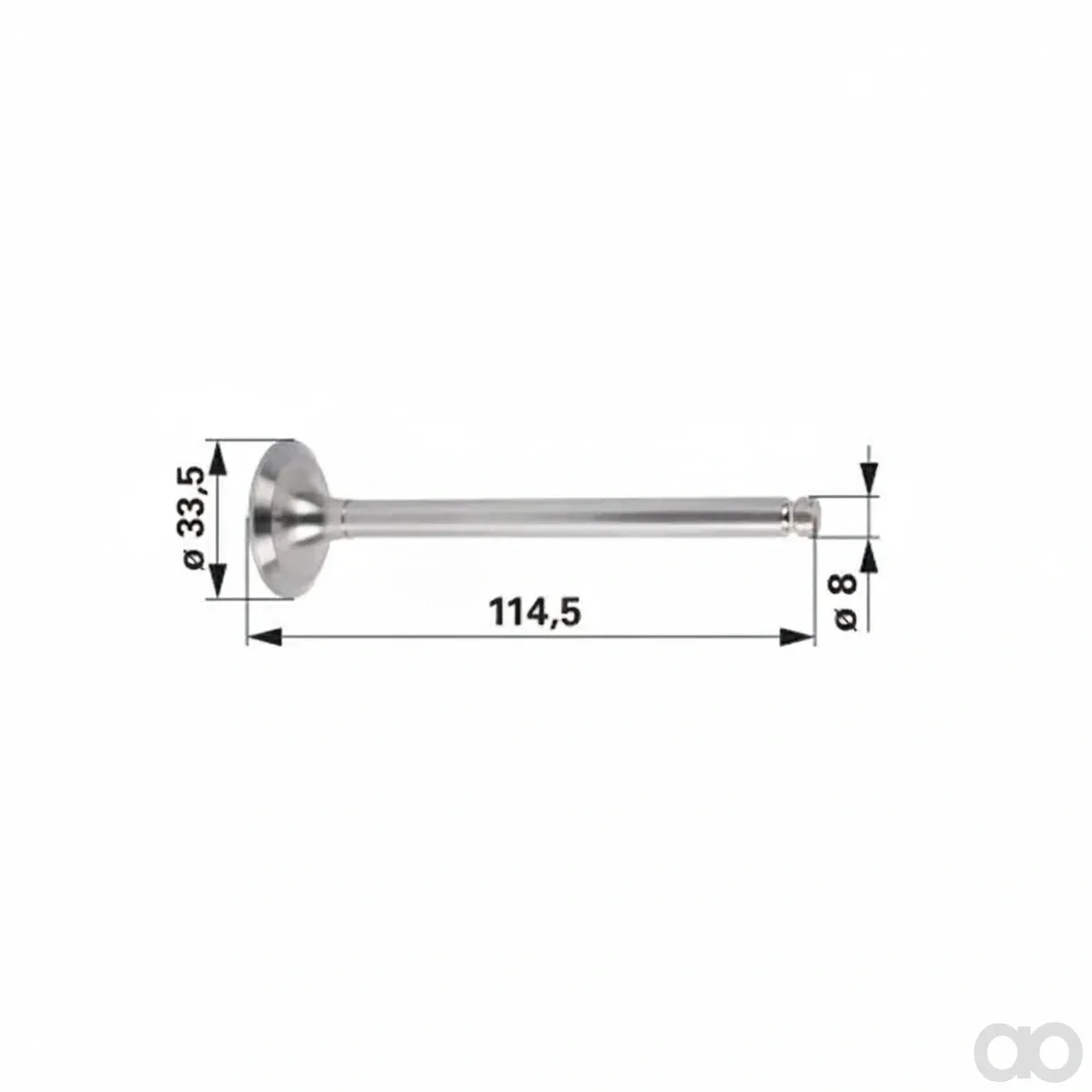 Prillinger - 00121734 - Exhaust Valve 35 Degrees, Replacement