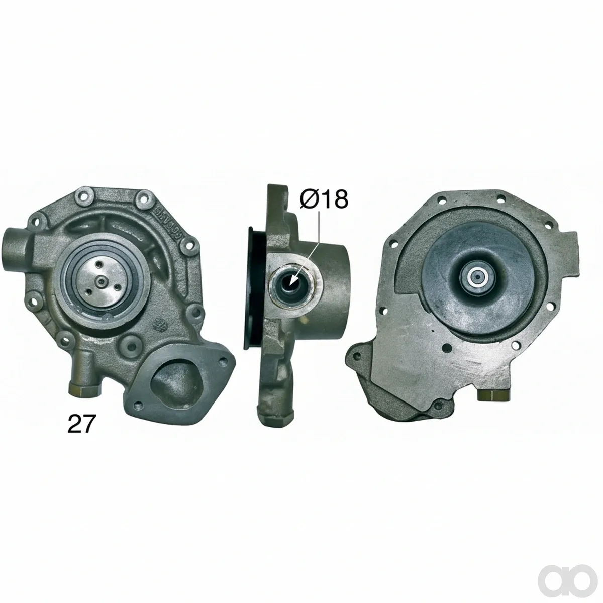 Prillinger - 00128213 - Water Pump with Gasket for John Deere