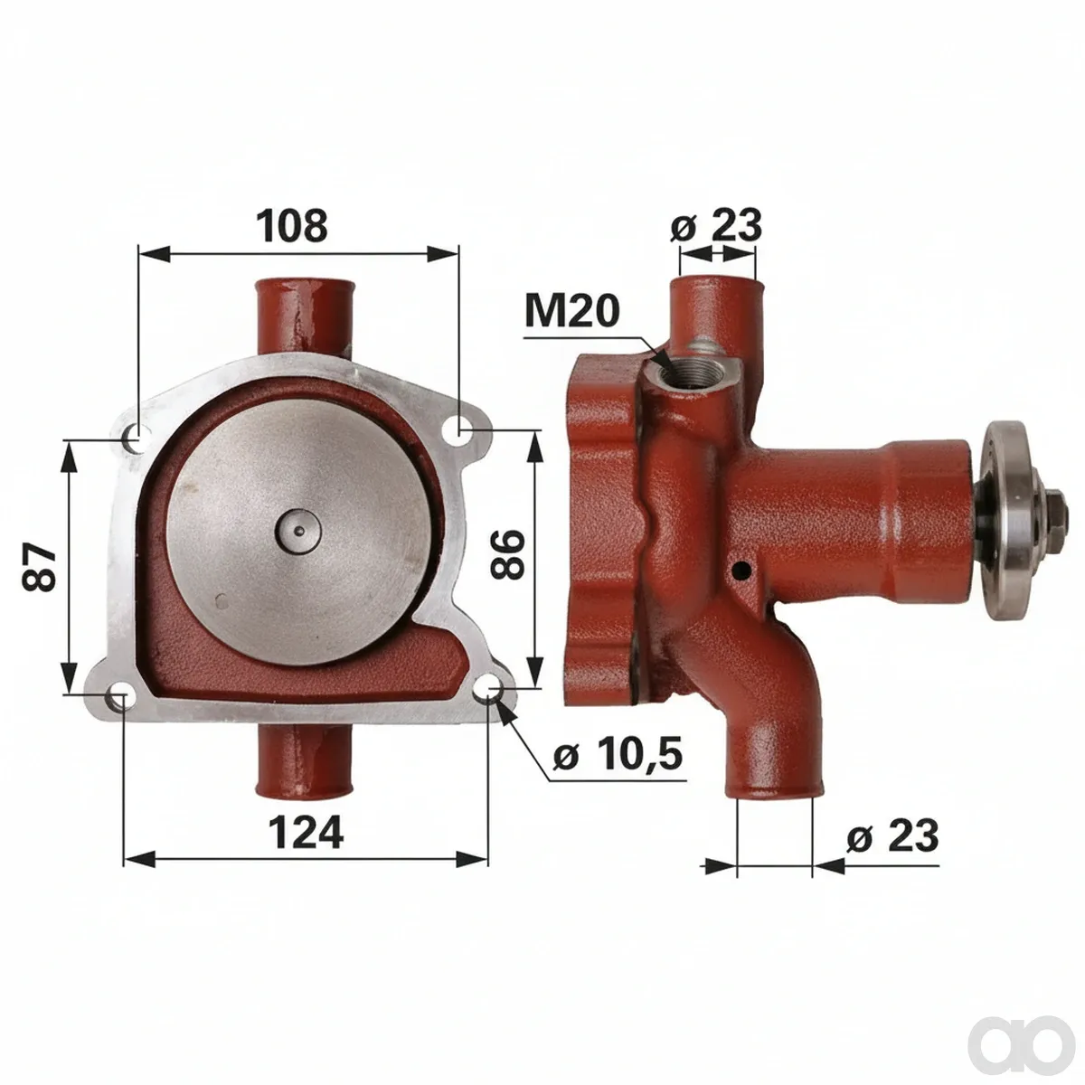 Prillinger - 00128900 - Water Pump To Zetor