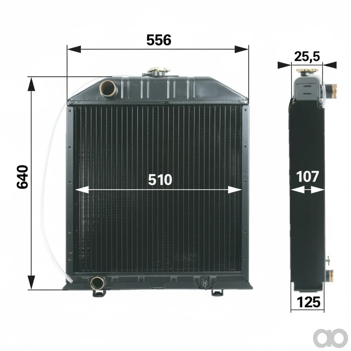 Prillinger - 00129311 - Radiator To Fiat