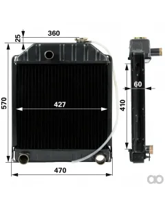 Prillinger - 00129314 - Radiator To Ford