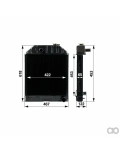 Prillinger - 00129315 - Radiator To Ford