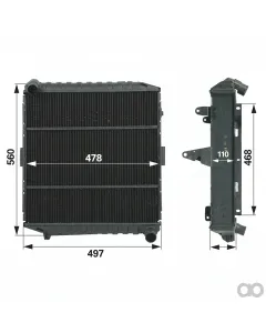 Prillinger - 00129421 - Radiator for Deutz