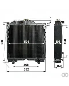 Prillinger - 00129434 - Radiator Replacement for CNH S47125