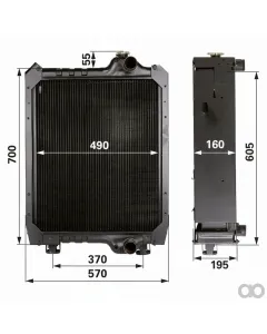 Prillinger - 00129435 - Radiator Replacement for CNH 873067
