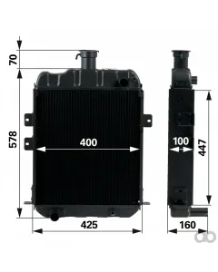 Prillinger - 00129510 - Radiator for Fendt