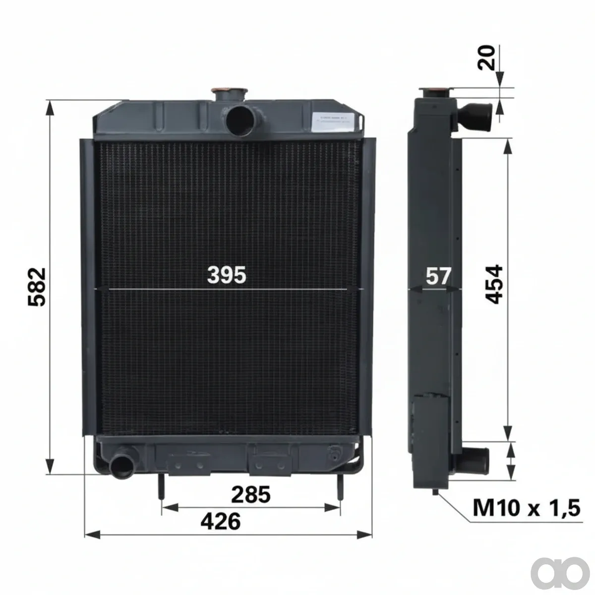 Prillinger - 00129602 - 3-Groove Radiator for Lindner