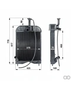 Prillinger - 00129702 - Radiator Replacement for MF 1680547