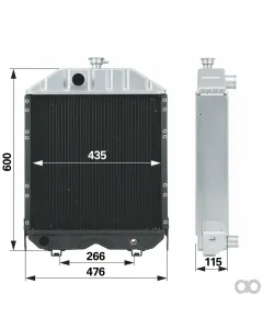 Prillinger - 00129715 - Radiator Replacement for MF 330794