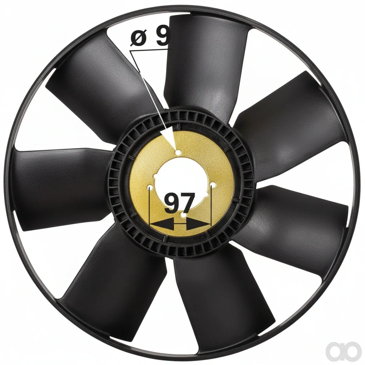 Prillinger - 00129859 - Fan Blade Replacement for John Deere