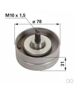Prillinger - 00129931 - Idler Pulley Replacement for John Deere