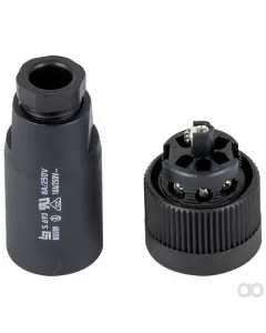 Prillinger - 00133946 - Straight Cable Socket 6+Pe Poli 10