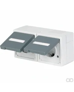 Prillinger - 00138399 - Socket 2-Way, Horizontal, Surface