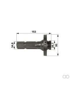 Prillinger - 00142208 - PTO Stub 1 3/8 Inch