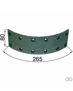 Prillinger - 00145111 - Front Brake Lining 265x80 mm