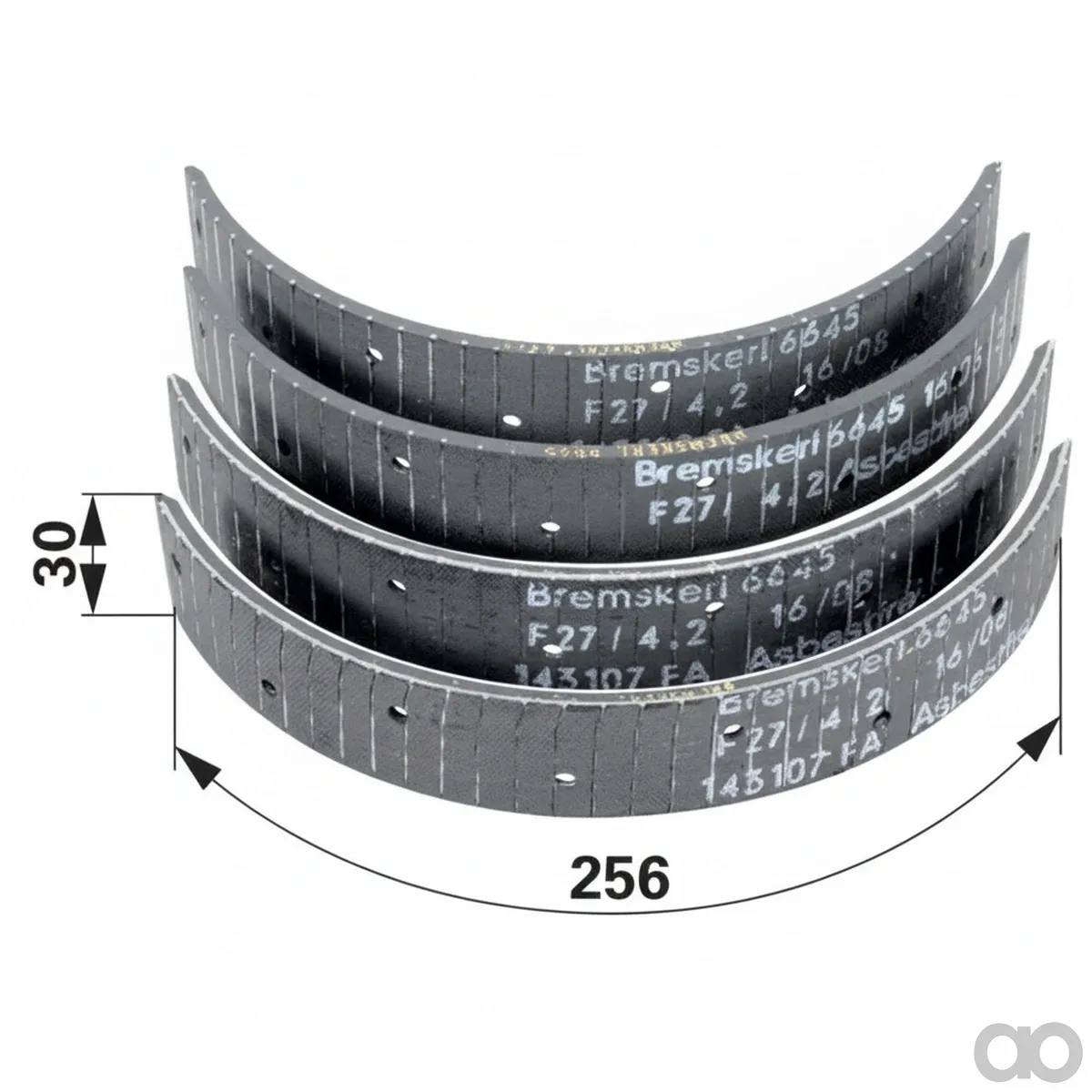 Prillinger - 00145530 - Brake Lining Set for Hand Brake