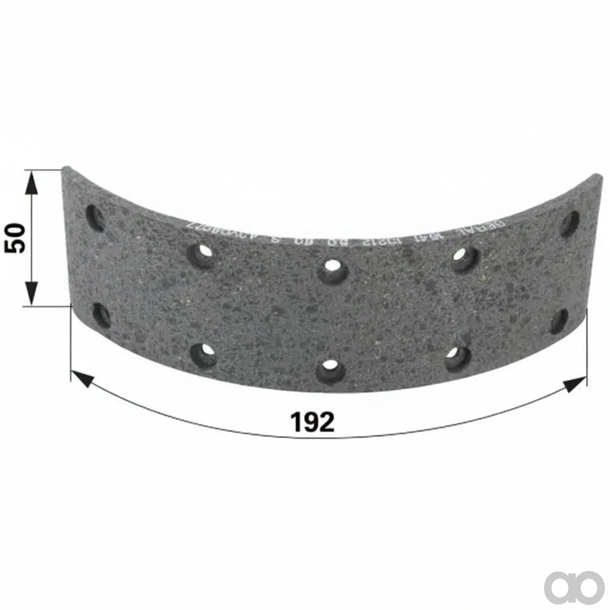 Prillinger - 00145602 - Brake Lining 192x50x5 mm