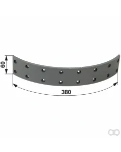 Prillinger - 00145859 - Brake Lining 380x60x7 Mm For Deut