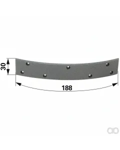 Prillinger - 00145860 - Brake Lining 188x30x4 Mm For Deut
