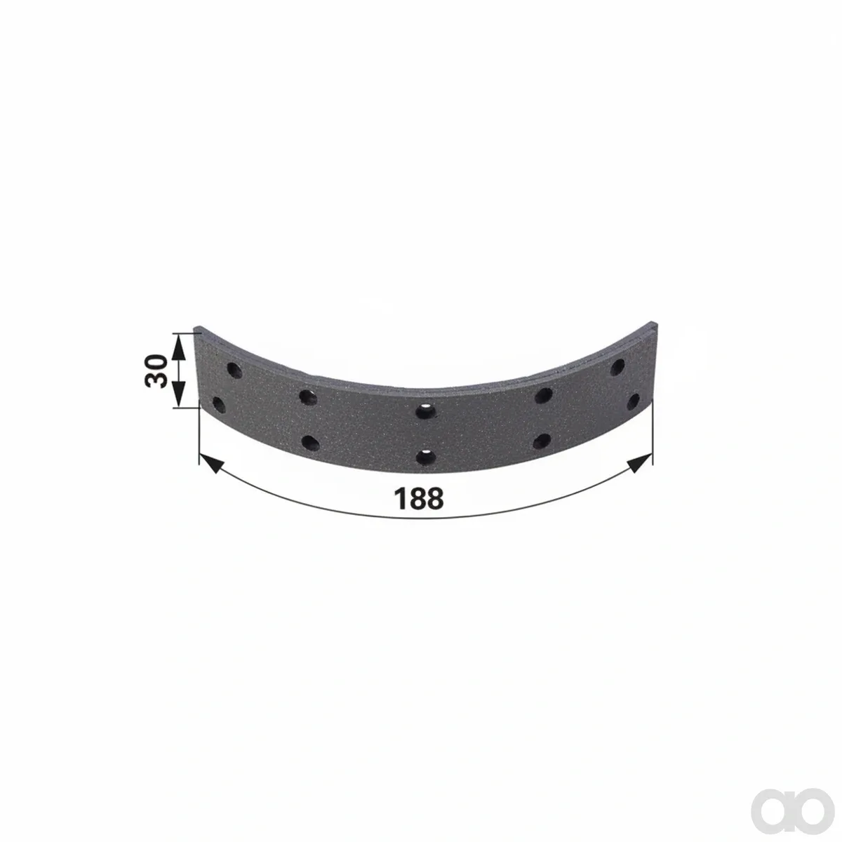 Prillinger - 00145870 - Brake Lining 188x30x5 Mm For Deut