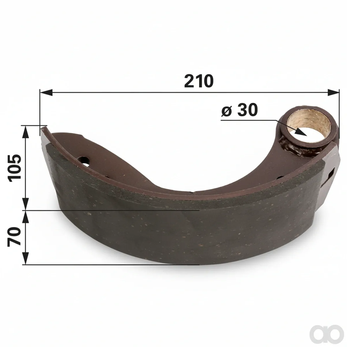 Prillinger - 00145872 - Brake Shoe 250x70 Mm For Deutz