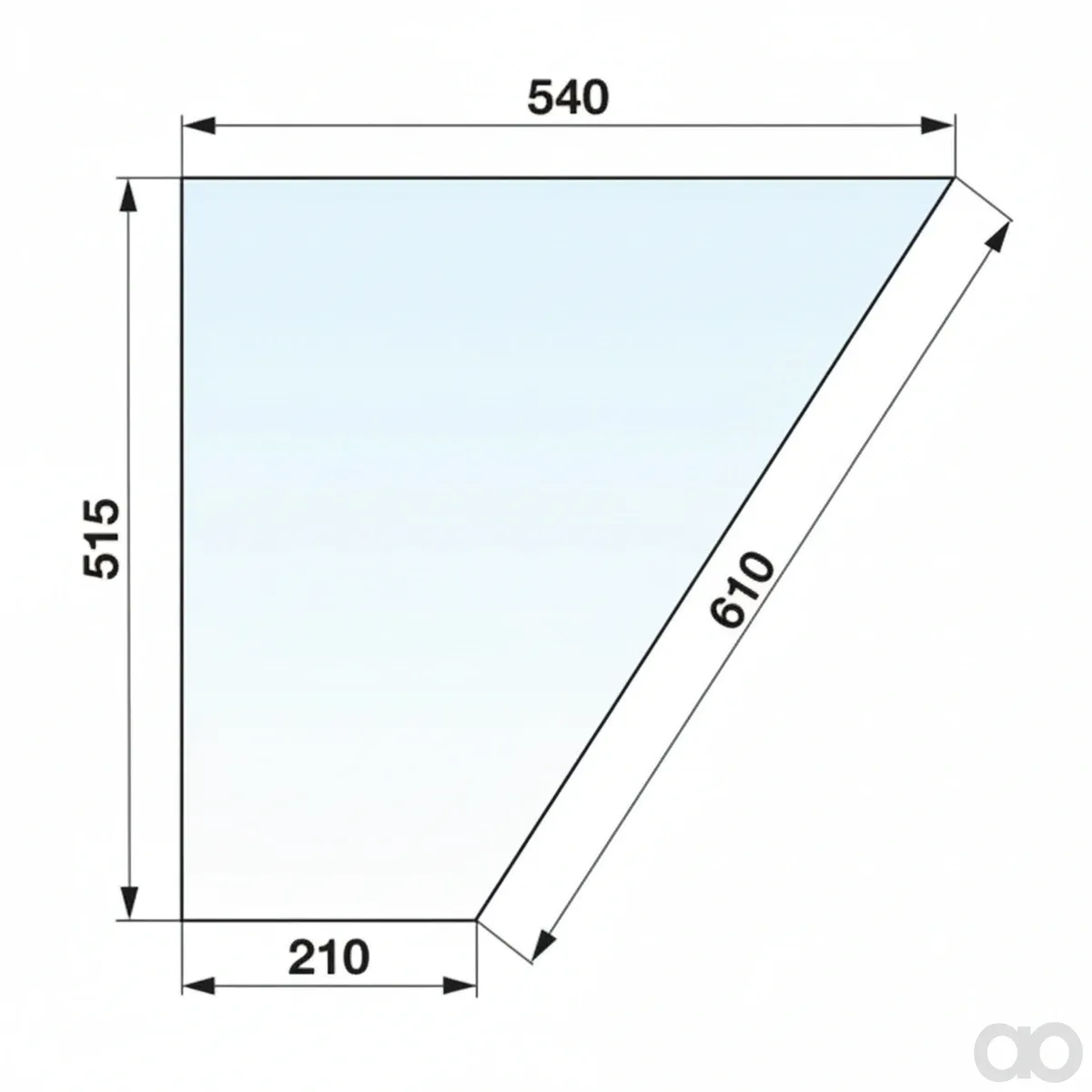 Prillinger - 00154565 - Lower Door Pane Color Clear