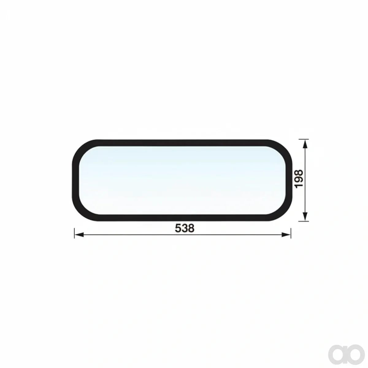 Prillinger - 00154710 - Rear Pane Color Clear Bottom