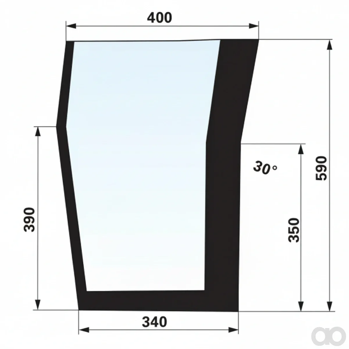 Prillinger - 00154730 - Right Lower Windshield Color