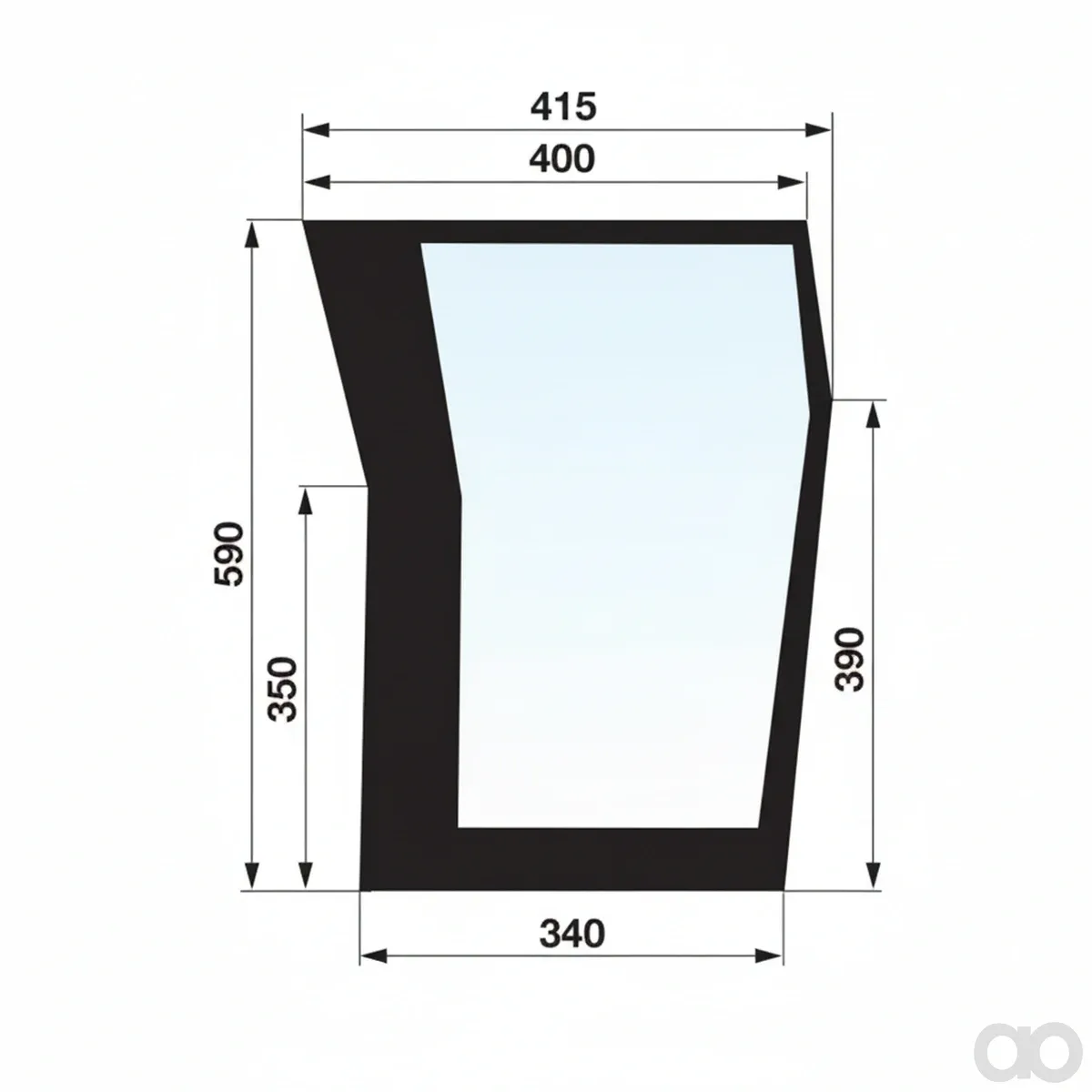 Prillinger - 00154731 - Left Lower Windshield Color